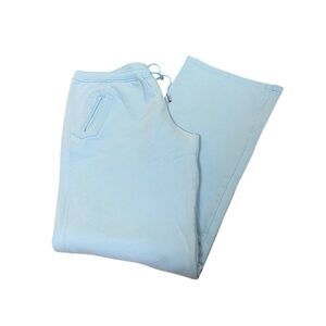 Escata Sport L baby blue wide leg joggers with draw string and pockets